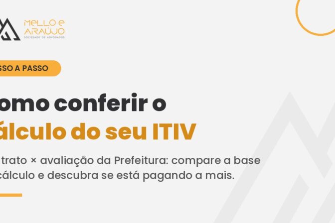 Comparação entre o valor do contrato e a base de cálculo da guia de ITIV em Salvador